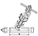 class 800 bellows sealed globe valves drawing